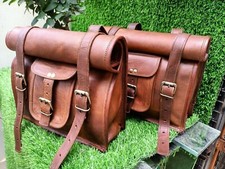 Satteltaschen braun Leder