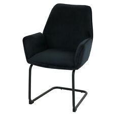 B-Ware Freischwinger MCW-G67, Stuhl, Stoff/Textil Öko-Tex MVG, anthrazit-blau