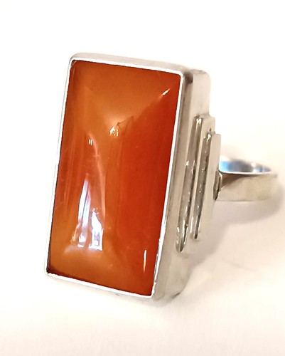 Ring silber bernstein - ring,