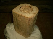 1 x Fichte / Tanne Holz Deko Basteln Säule ca. 29 x 18 x 17 cm - siehe Fotos