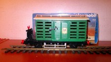 LGB/PLAYMOBIL  grüner Western Tiertransporter OVP