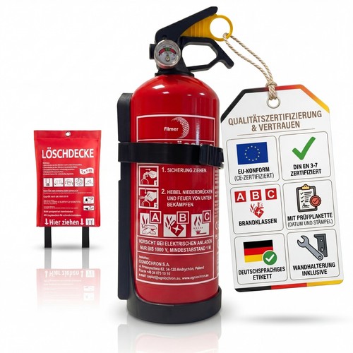 Pulverfeuerlöscher 1kg plus - pulverfeuerlöscher,