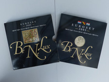 3x 1. OFFIZIELLER EURO KMS BE-NE-LUX 2003 ST/BU LIM. INKL. 925ER SILBER-MEDAILLE