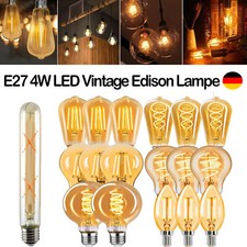 E27 LED Glühbirne Nostalgie Retro Lampe gold extra WARMWEIß Leuchtmittel DIMMBAR