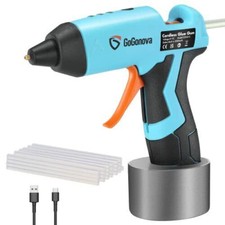 Heißklebepistole Kabellos Schnell Aufheizung Klebepistole+ Set Klebesticks