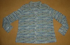 Maas Naturwaren_Bluse_46_Punktmuster_Baumwolle (kbA)_Jersey_Langarm_Perlmuttknöp