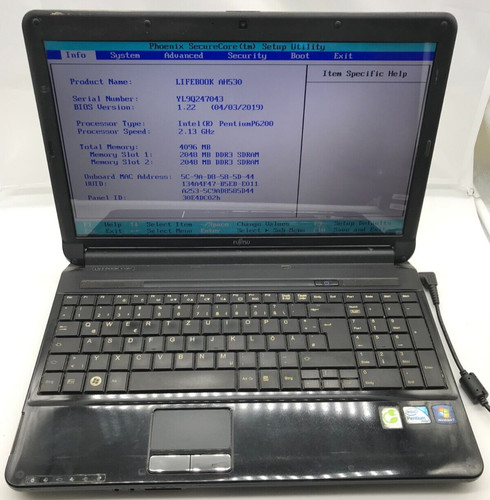 Fujitsu lifebook ah530 - lifebook,