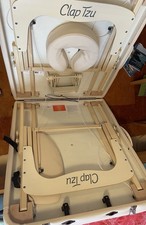 "clap tzu"  mobile Massageliege, CLASSIC; CREMA;75 X 185 cm plus Kopfteil