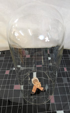 Alter Glasdom Glassturz Glashaube für Jahresuhr Uhr Ø ca 20,5cm 45 cm hoch