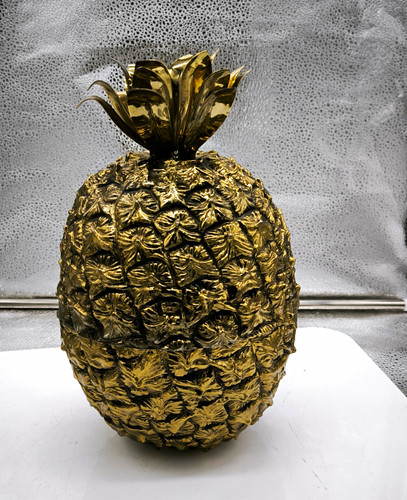 Vintage ananas eiskübel gold - ananas,