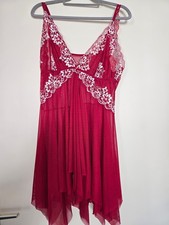 Negligee, Damen, rot, Größe