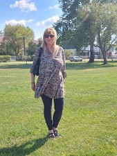 Tunika Bluse Im Safari Style