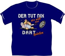 Dart T Shirt Dartshirt Hemden Darts Geschenk Comic Der will nur spielen 110
