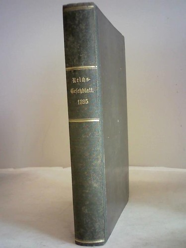 Bände reichs gesetzblatt - reichs-,