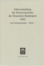 Bund Jahressammlung Jahrgang 1992 BRD, Jahrbuch gestempelt ESST Bonn, im Schuber