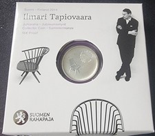 Finnland 10 Euro 2014 Spiegelglanz Ilmari Tapiovaara 500 Silber
