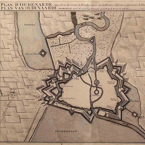 Historische karte oudenaarde - karte,