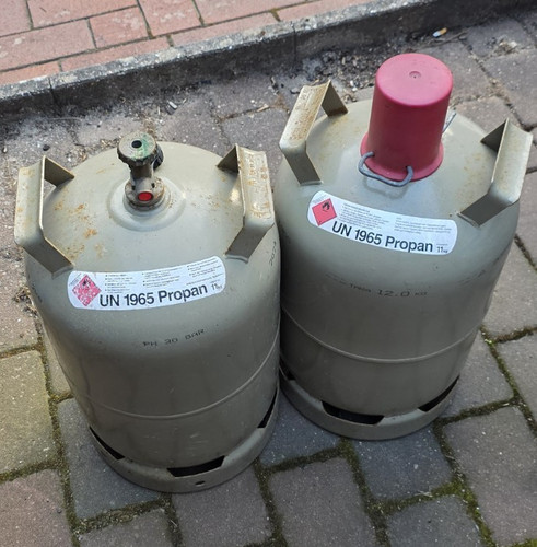 Gasflasche grau - gasflasche,