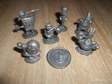 Monopoly Schwammkopf:  6 Metallfiguren / Spielfiguren + Planktonmünze - gt. Zust