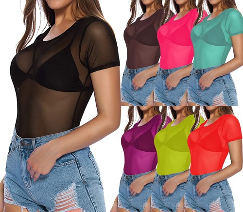 Damen herren mesh - mesh, kurzarm