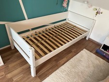 FLEXA White Kinderbett 90 x 200 cm - weiß Glanzlack