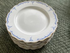 KPM Neuglatt  Preußisch Blau mit Goldrand - 7 Speiseteller