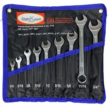 Zoll Maul-Ringschlüssel Ring-Maulschlüssel Satz Gabelschlüssel Set für Harley CV