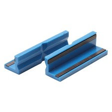 Schutzbacken für Schraubstock 100mm Kunststoff magnetisch 2tlg Schonbacken