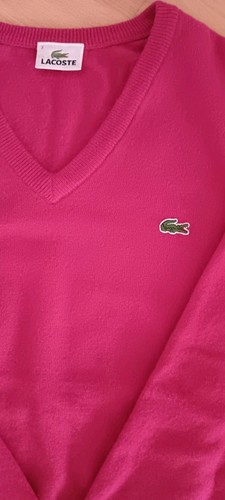 Lacoste pullover pink m - pullover,