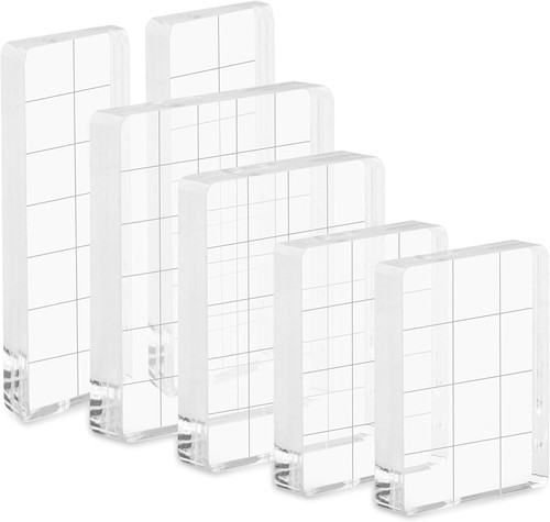 Teiliger acryl stempelblock - 6-teiliger, acryl-stempelblock