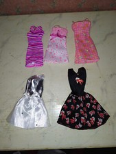 5 x Sommerkleid-geeignet für Barbie-Petra-Modepuppe-Deko-Modeladen