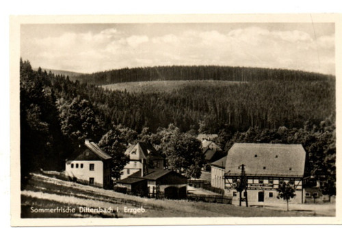 Ansichtskarte dittersbach - ansichtskarte,