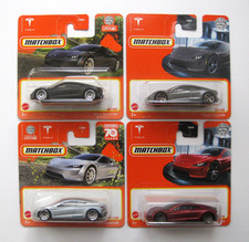4 x Matchbox Tesla Roadster