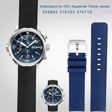 Silikon Uhrenarmband passend für IWC Aquatimer Familie IW356802/01...