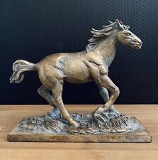 Figur Pferd 28 cm Skulptur Barock Horse Antik Stil Statue Tierfigur Hengst Deko