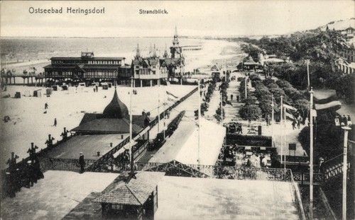 Ostseebad heringsdorf auf - ak,