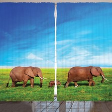 Elefant Rustikale Gardine