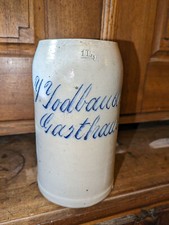 Bier Brauerei Jodlbauer Gasthaus geritzt sehr alt Maß 1 L