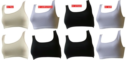 Sport bustier baumwolle - bh,