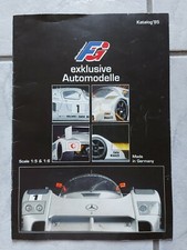 FG Modellsport Katalog 1995 exklusive Automobile DTM GT-Cup Gruppe C 20seitig