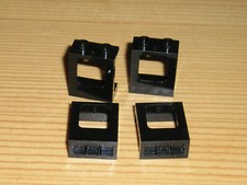 Lego 4 Fenster schwarz  60032  1x2x2 kein Glas Plane Flugzeug (A 14