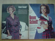 Neuer Schnitt 64/1 w/Burda FASCHING KARNEVAL SPITZENELEGANZ 60er J. Zeitschrift