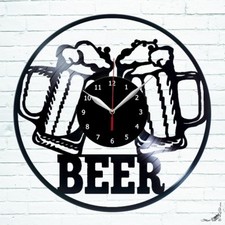 Beer Vinyl Record Wall Clock