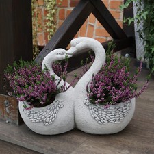 Pflanzgefäß Schwäne