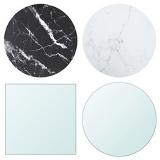 Tischplatte aus gehärtetem Glas rund Glastisch Glas Tisch Glasplatte Glasscheibe