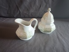 Gallo Leonardo Fougere / Sommerfarn - Zuckerdose + Sahnekännchen