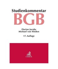 Bürgerliches Gesetzbuch: Studienkommentar, Florian Jacoby, Michael Von Hinden, 