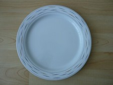 ESCHENBACH Porzellan-Speiseteller flache Teller Grau Gold Punkte Ø25 cm TOP mehr