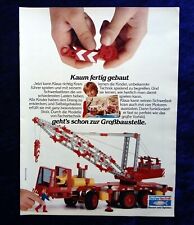 Fischer Technik, originale Werbung aus 1982   Kranwagen