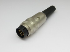 Lumberg SV81 Stecker 8-Polig rund DIN-Stecker verschraubbar Goldkontakte